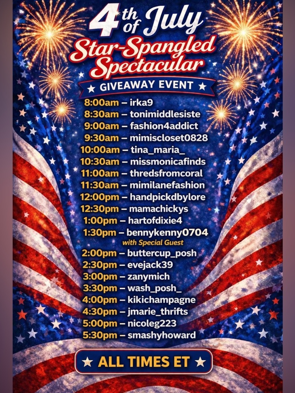 4th of July Star-Spangled Spectacular Giveaway Event - Picture 2 of 4